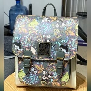 Loungefly The Nightmare Before Christmas Multicolor Floral Backpack